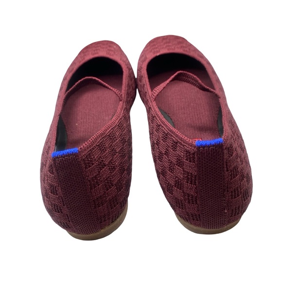 Rothy's Women's Checkered Maroon Flats - Picture 5 of 9